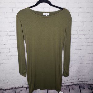 NWT Piko Green Long Sleeve BodyCon Dress Medium Date Night Out Fitted Bodycon